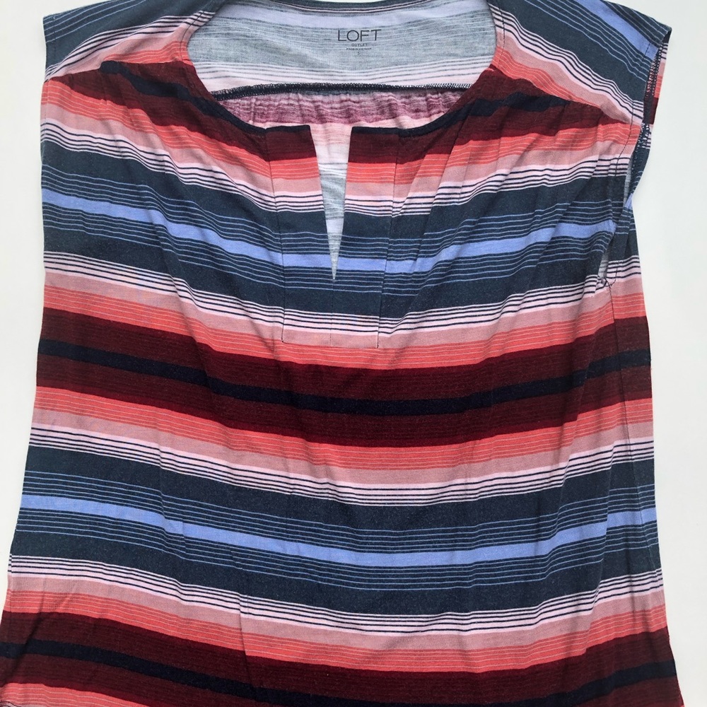 Striped Ann Taylor Loft top